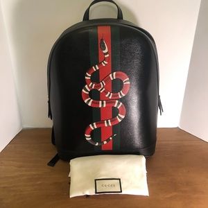 Authentic GUCCI Calfskin Kingsnake Dome Backpack!
